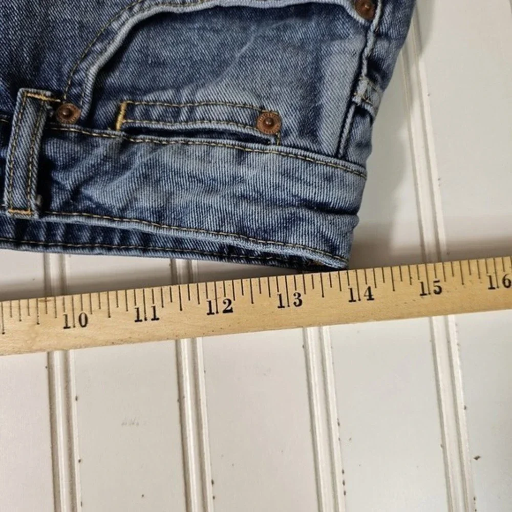 Topshop Moto Jean Shorts Women's Button Fly Size‎ 8 - Picture 7 of 10